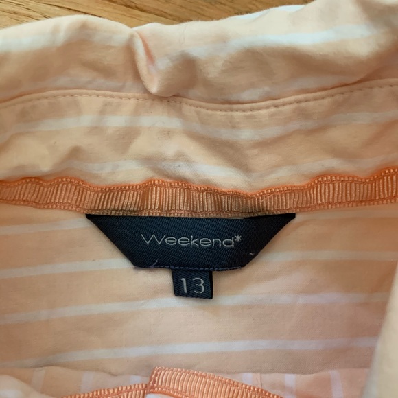 WEEKEND Pink Striped Cotton Button Down - Picture 4 of 8